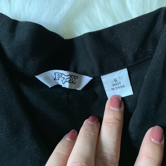 Fox Racing Black Denim Jacket Sz S EUC - Picture 3 of 8